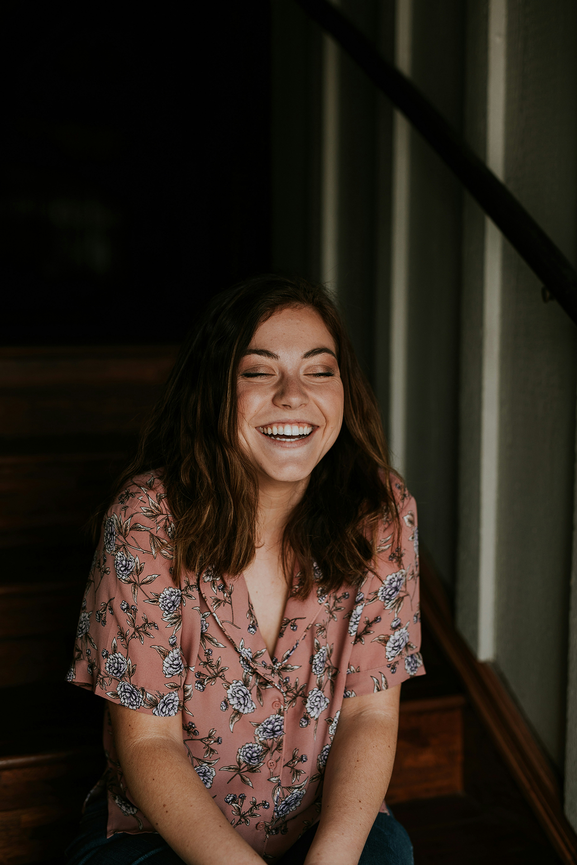 Woman smiling